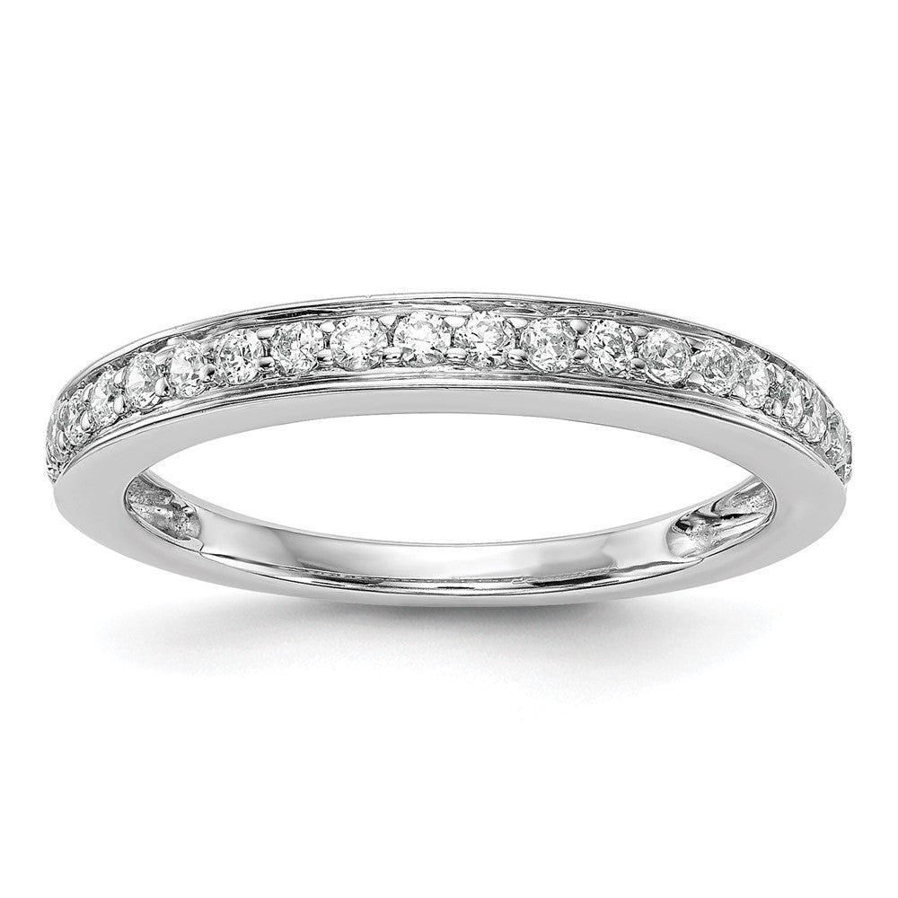 14K Weißgold Ehering mit Laborgezüchteten Diamanten, VS/SI+ G+