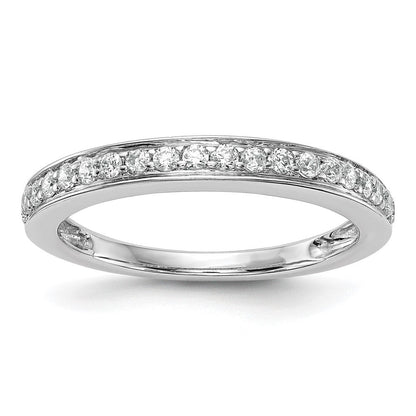 14K Weißgold Ehering mit Laborgezüchteten Diamanten, VS/SI+ G+