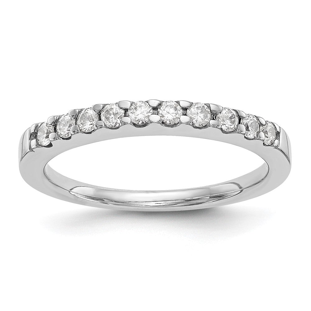 14K Weißgold Ehering mit 0,33 ct. laborgezüchteten Diamanten VS/SI+ G+