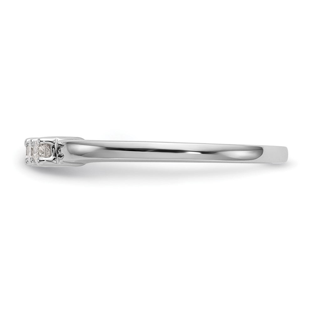 14K Weißgold Ehering mit natürlichen Diamanten