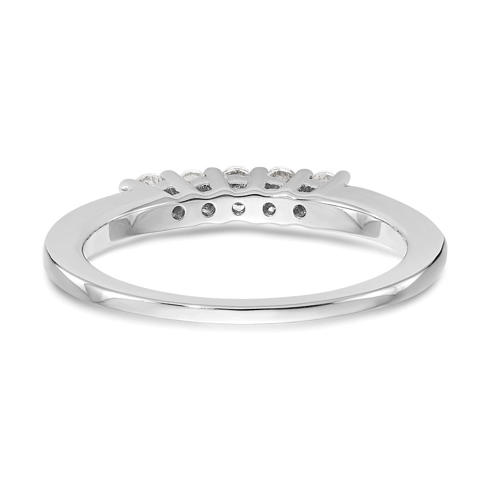 14K Weißgold Ehering mit natürlichen Diamanten