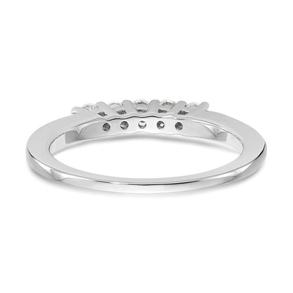 14K Weißgold Ehering mit natürlichen Diamanten