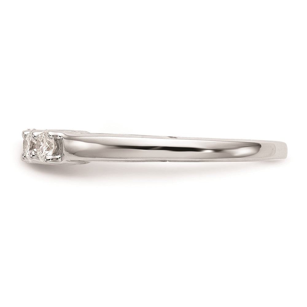14K Weißgold Ehering mit natürlichen Diamanten