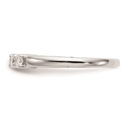 14K Weißgold Ehering mit natürlichen Diamanten