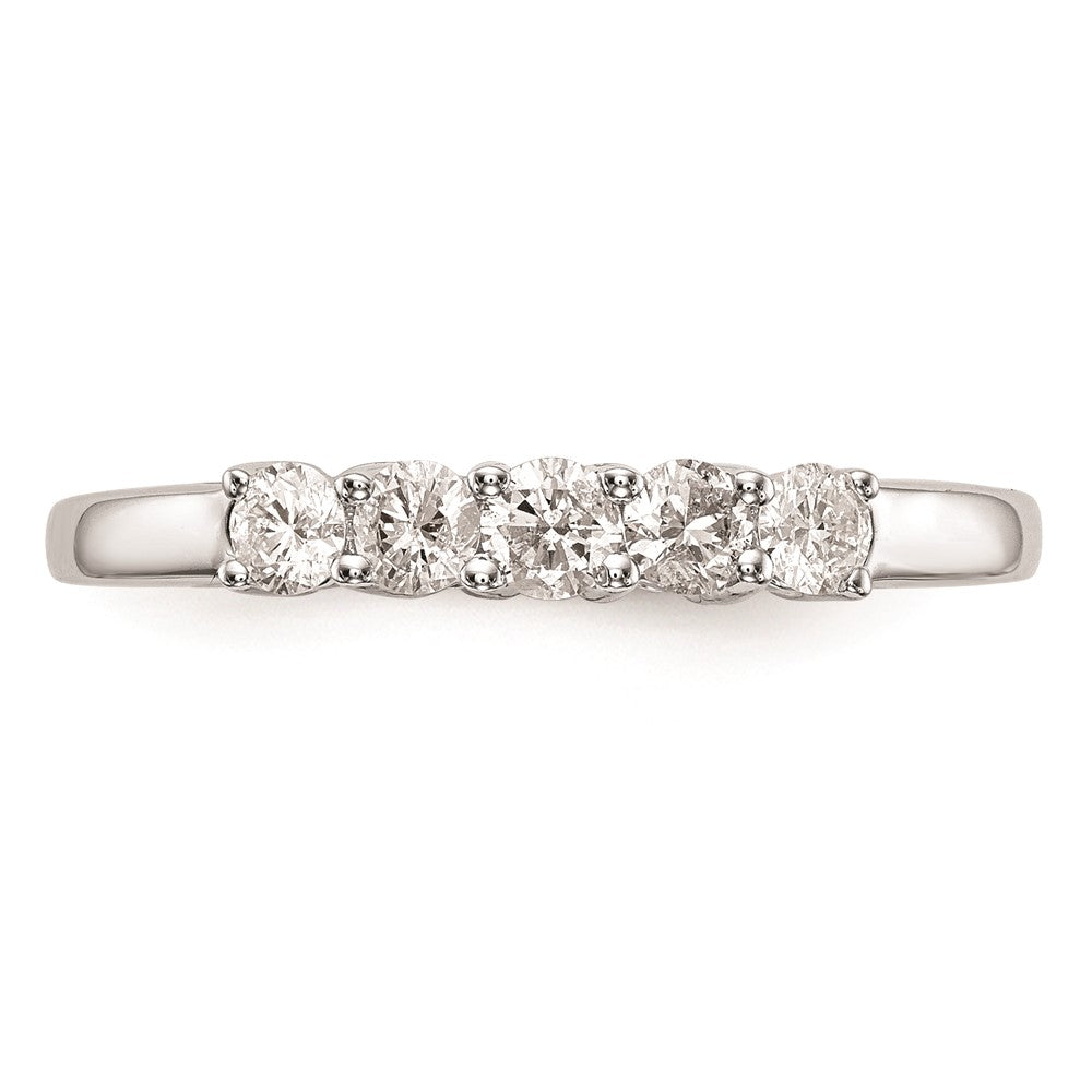 14K Weißgold Ehering mit natürlichen Diamanten