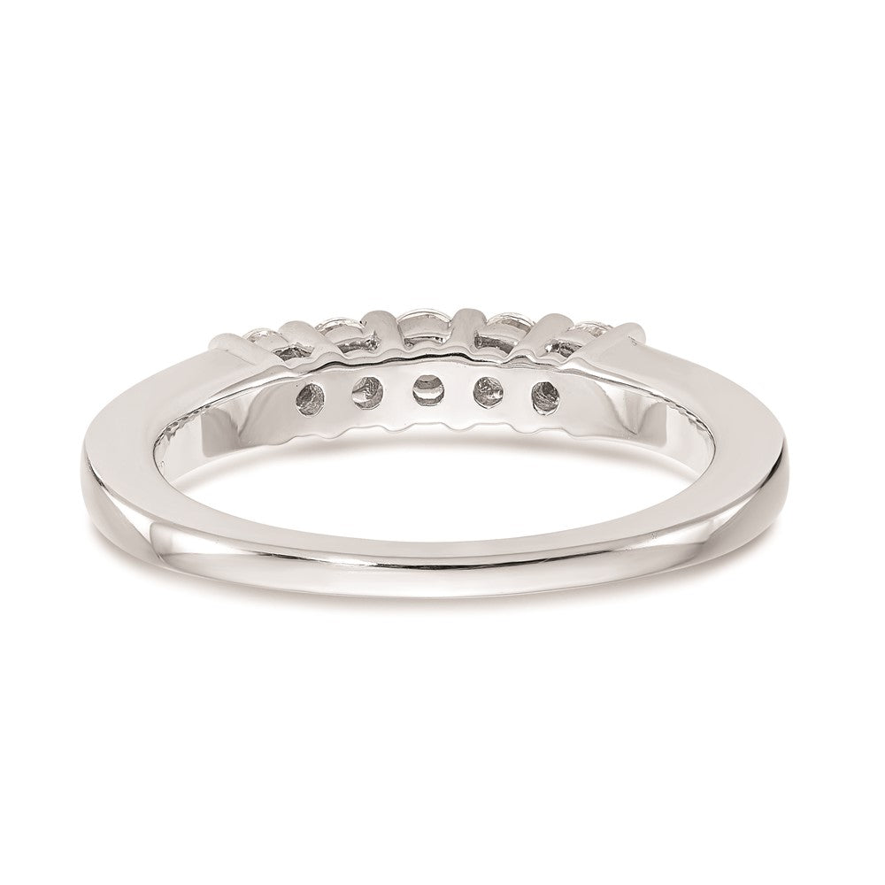 14K Weißgold Ehering mit natürlichen Diamanten