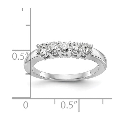14K Weißgold Ehering mit natürlichen Diamanten