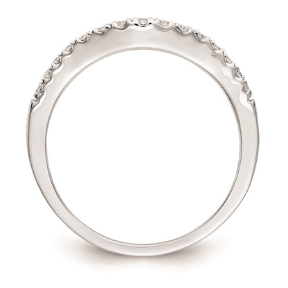 14K Weißgold Ehering mit natürlichen Diamanten