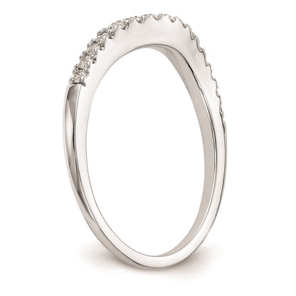 14K Weißgold Ehering mit natürlichen Diamanten