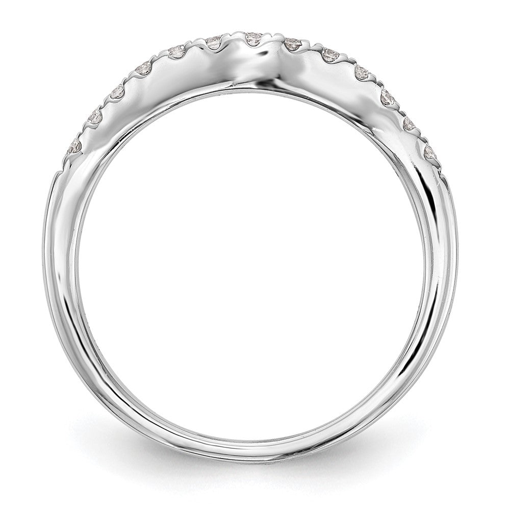 14K Gelbgold Ehering mit echten Diamanten