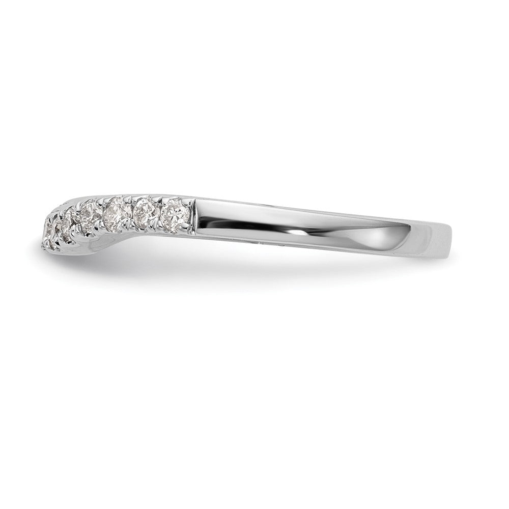14K Weißgold Ehering mit 0,33 ct. im Labor gezüchteten Diamanten VS/SI+ G+
