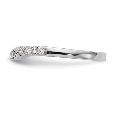 14K Weißgold Ehering mit 0,33 ct. im Labor gezüchteten Diamanten VS/SI+ G+