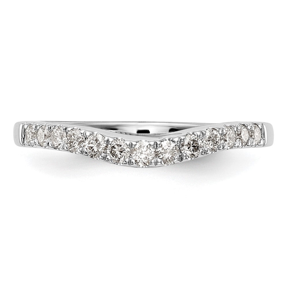 14K Weißgold Ehering mit 0,33 ct. im Labor gezüchteten Diamanten VS/SI+ G+