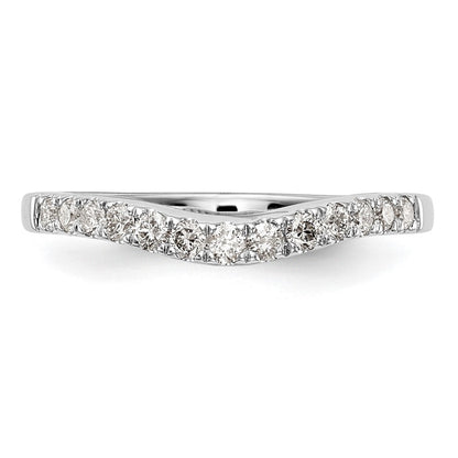 14K Weißgold Ehering mit 0,33 ct. im Labor gezüchteten Diamanten VS/SI+ G+