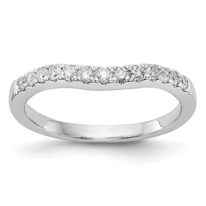 14K Weißgold Ehering mit 0,33 ct. im Labor gezüchteten Diamanten VS/SI+ G+