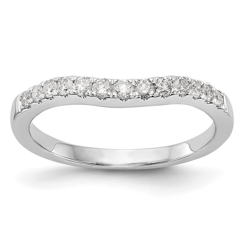 14K Gelbgold Ehering mit echten Diamanten