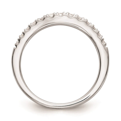 Trauring aus 14K Weißgold mit natürlichen Diamanten