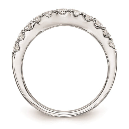14K Weißgold Ehering mit natürlichen Diamanten