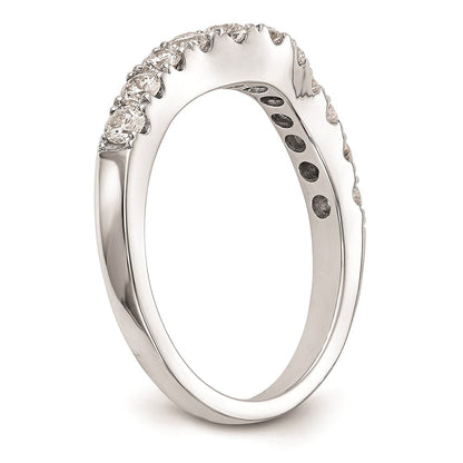 14K Weißgold Ehering mit natürlichen Diamanten