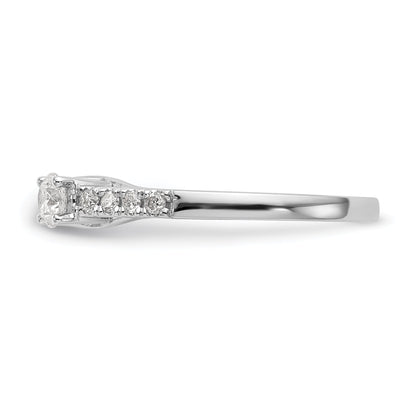 14K Weißgold 1/6 Ct. Im Labor Gezüchtet Diamant Vs/si+ G+ Stift Set Verlobungsring