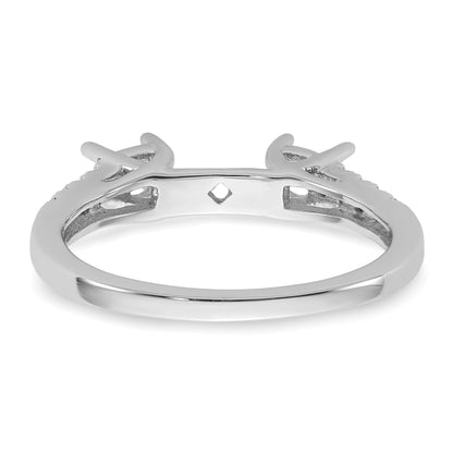 14K Weißgold 1/6 Ct. Im Labor Gezüchtet Diamant Vs/si+ G+ Stift Set Verlobungsring