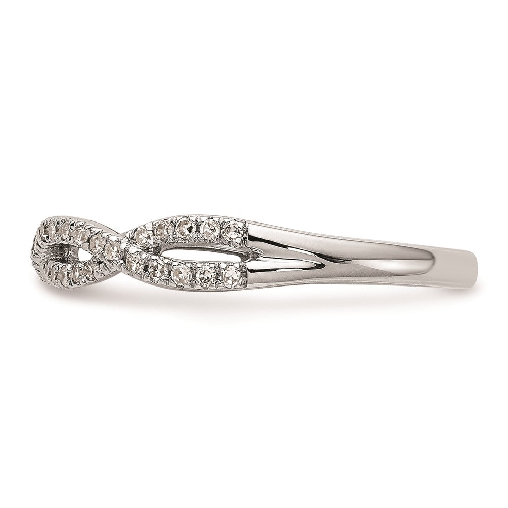 14K Weißgold Ehering mit natürlichen Diamanten