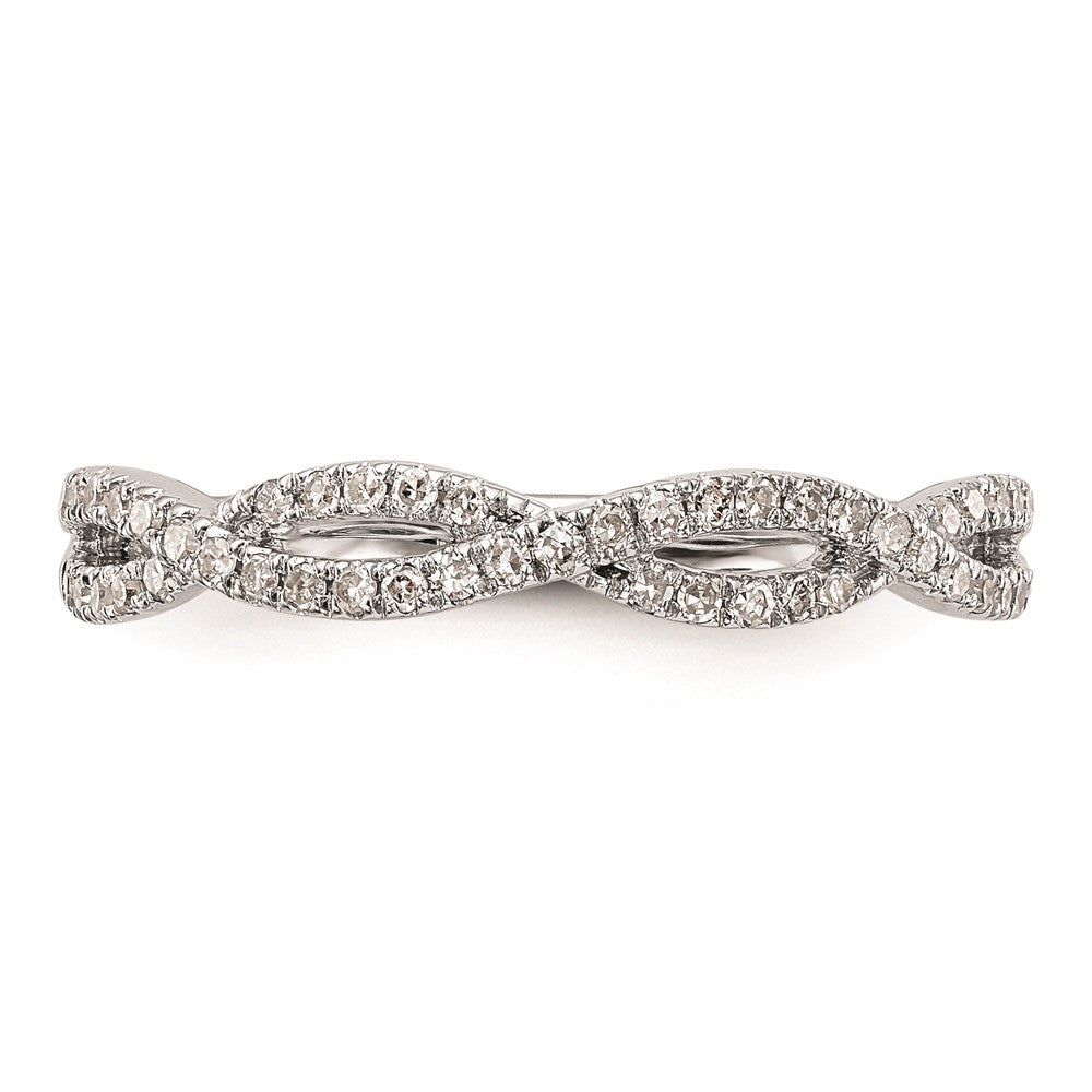 14K Weißgold Ehering mit natürlichen Diamanten