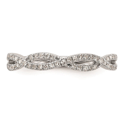 14K Weißgold Ehering mit natürlichen Diamanten