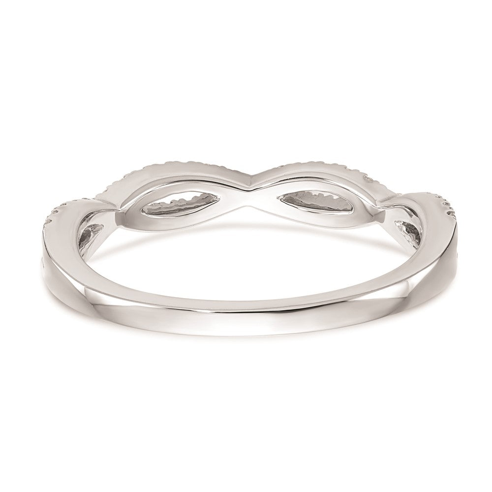 14K Weißgold Ehering mit natürlichen Diamanten