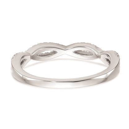 14K Weißgold Ehering mit natürlichen Diamanten