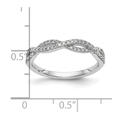 14K Weißgold Ehering mit natürlichen Diamanten