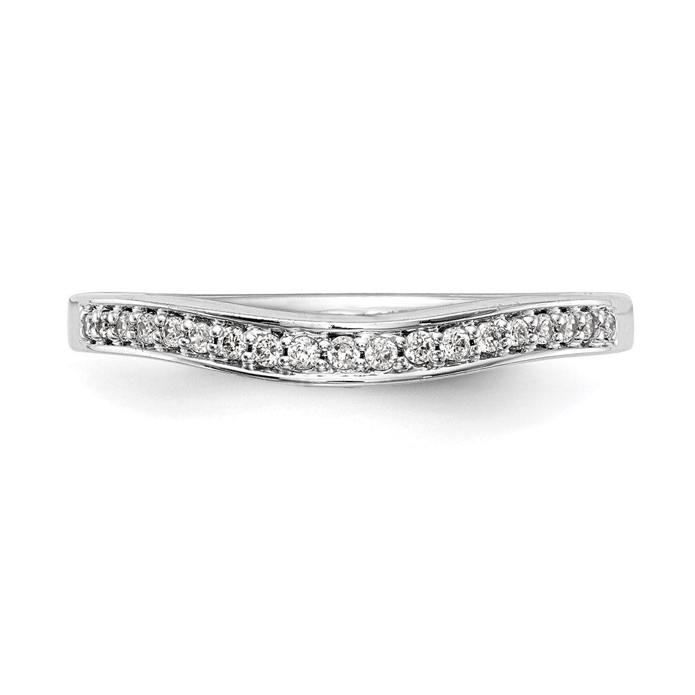 14K Weißgold Ehering mit natürlichen Diamanten