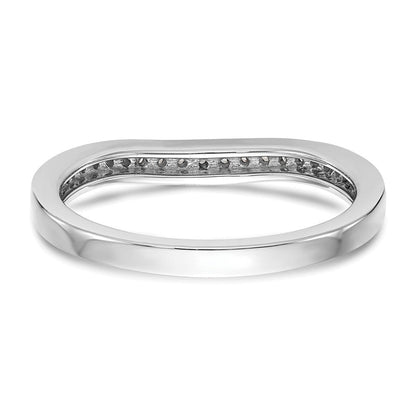 14K Weißgold Ehering mit natürlichen Diamanten