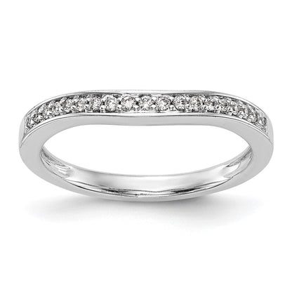 14K Weißgold Ehering mit natürlichen Diamanten