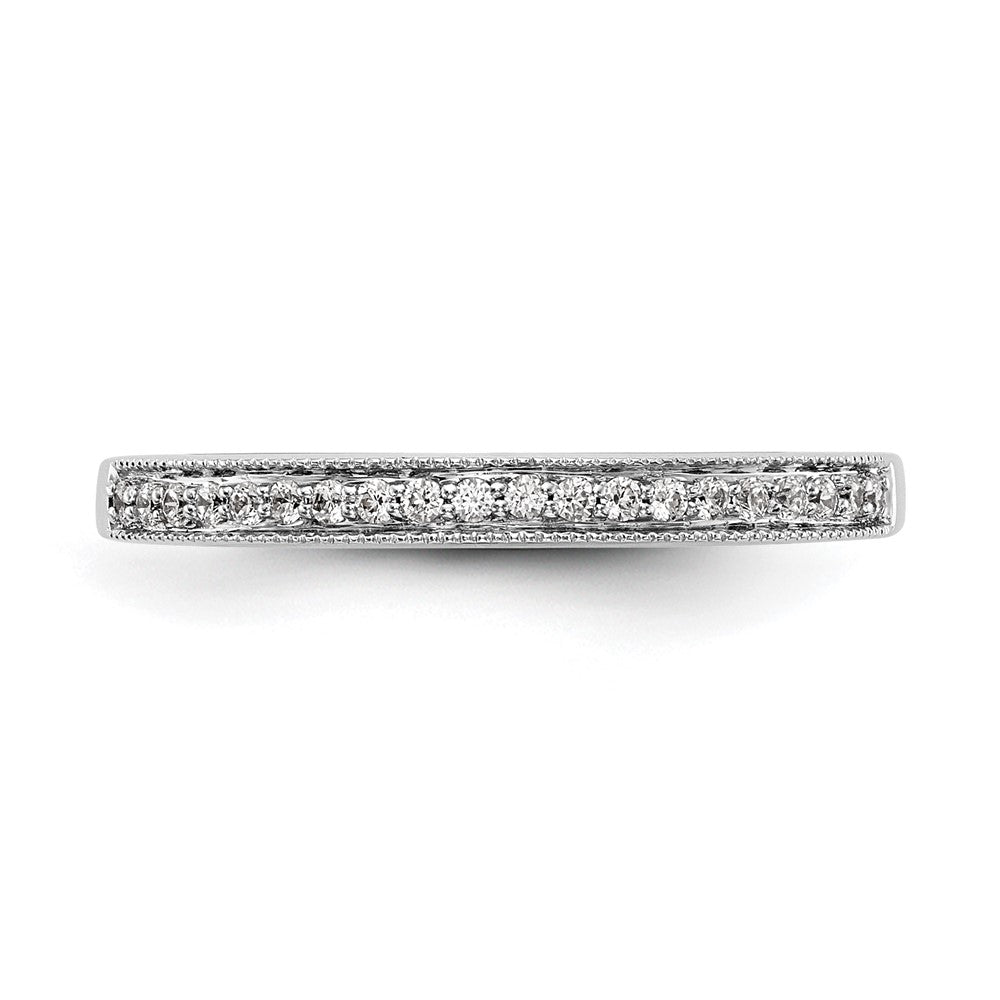 14K Weißgold Ehering mit natürlichen Diamanten