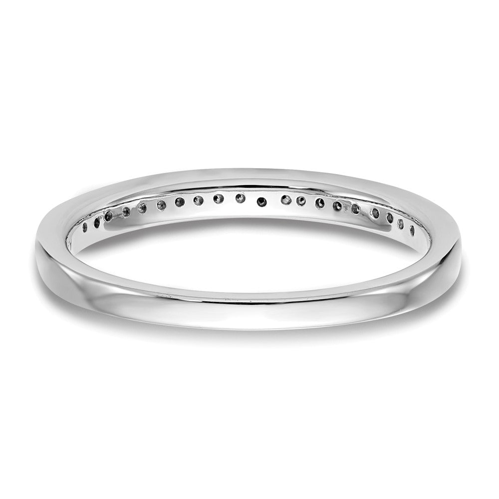 14K Weißgold Ehering mit natürlichen Diamanten