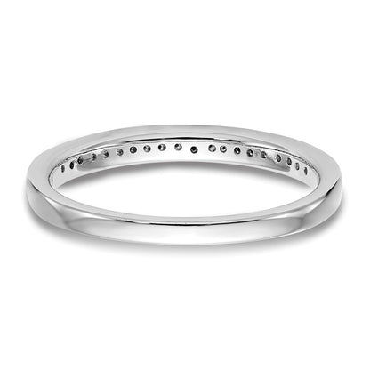 14K Weißgold Ehering mit natürlichen Diamanten