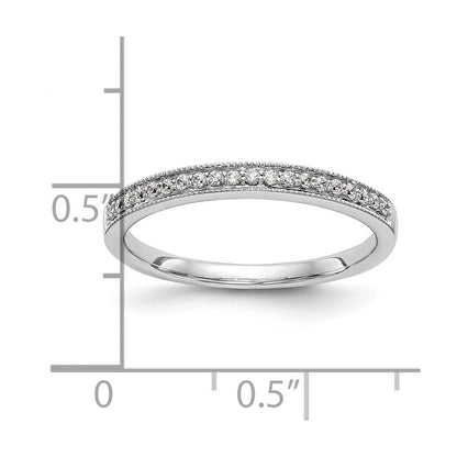 14K Weißgold Ehering mit natürlichen Diamanten