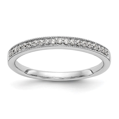 14K Weißgold Ehering mit natürlichen Diamanten