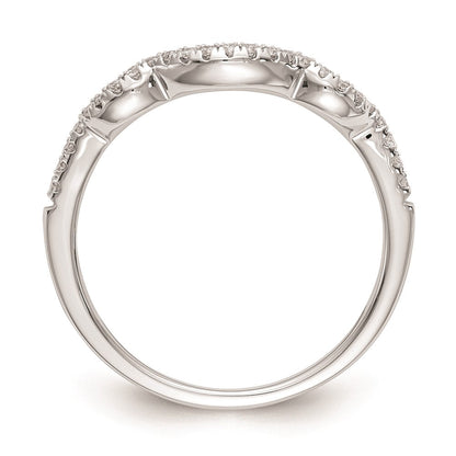 14K Weißgold Ehering mit natürlichen Diamanten