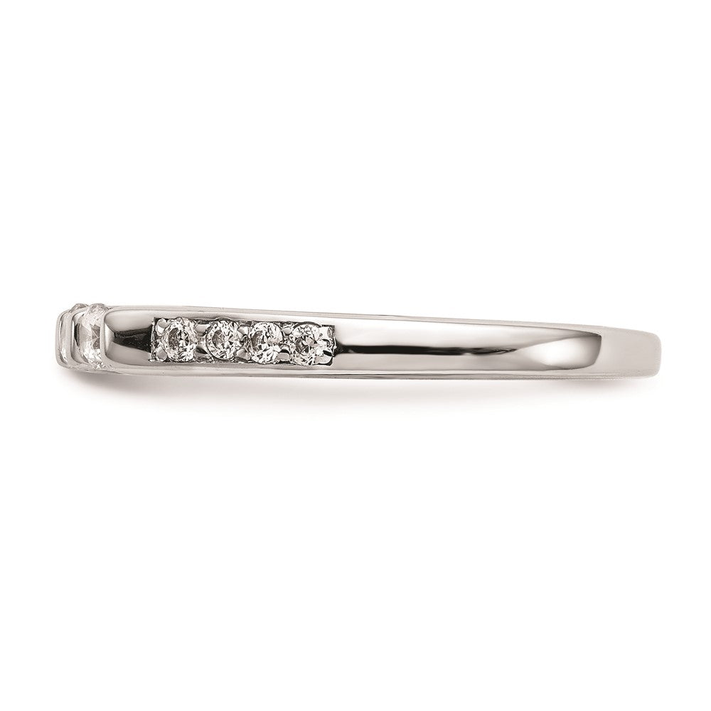 14K Weißgold Ehering mit natürlichen Diamanten