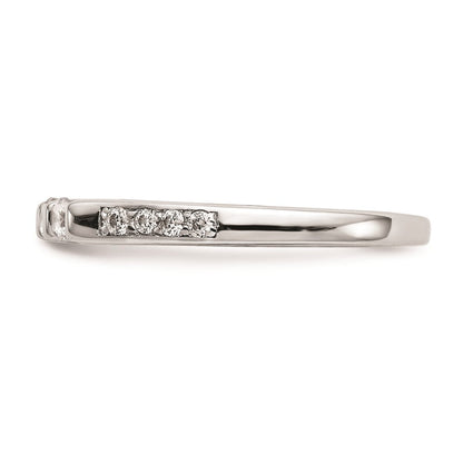 14K Weißgold Ehering mit natürlichen Diamanten