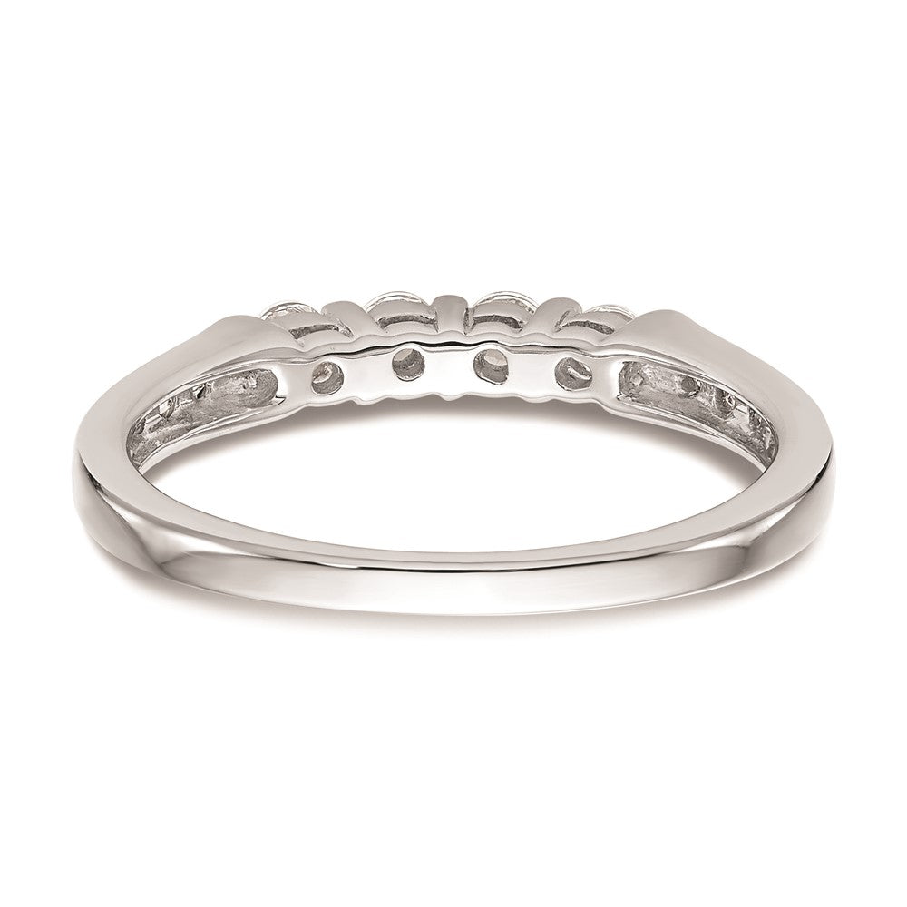 14K Weißgold Ehering mit natürlichen Diamanten