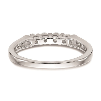 14K Weißgold Ehering mit natürlichen Diamanten