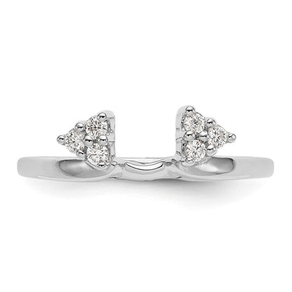 14K Weißgold Diamant-Wickelring