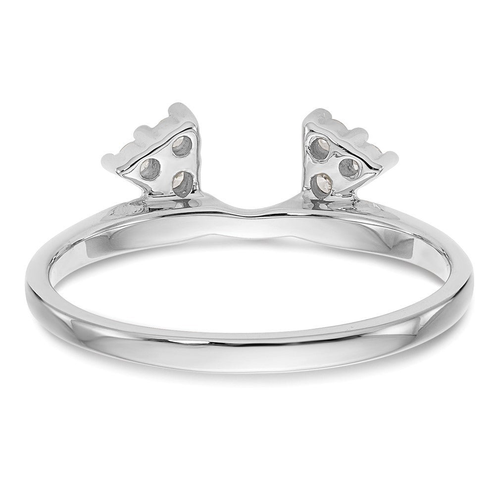 14K Weißgold Diamant-Wickelring