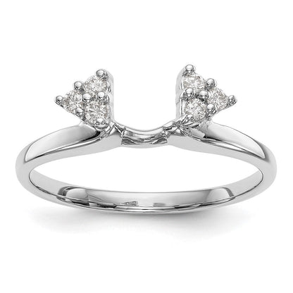 14K Weißgold Diamant-Wickelring