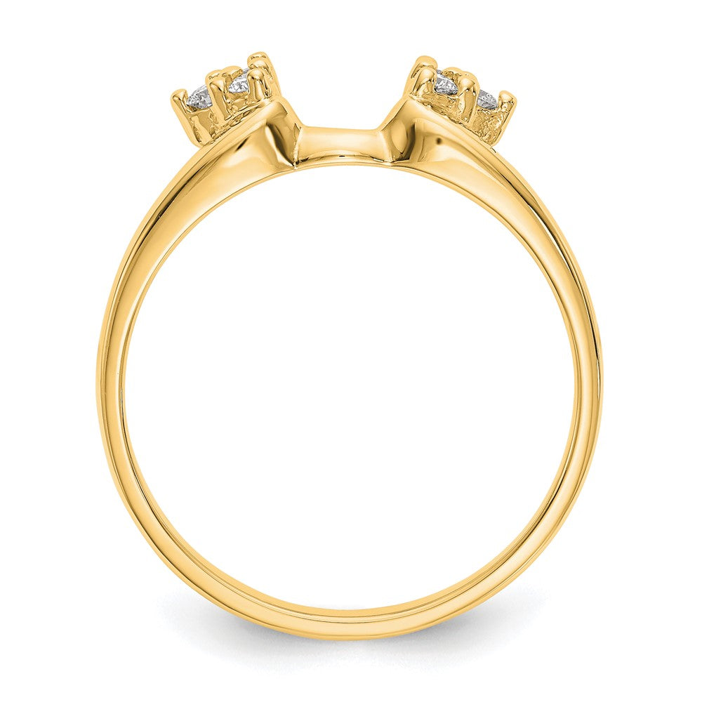 14K Gelbgold Diamant-Wickelring