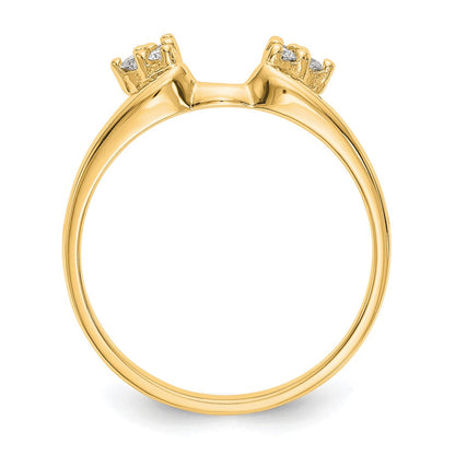 14K Gelbgold Diamant-Wickelring