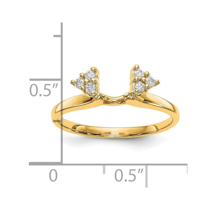 14K Gelbgold Diamant-Wickelring